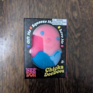 Nee Doh NeeDoh Chicka DeeDoos Stress Toy by Schylling - pink & blue chick Easter